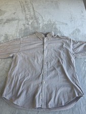 Vintage Tommy Hilfiger Shirt Mens L Red Plaid Crest Logo Button Down 90s