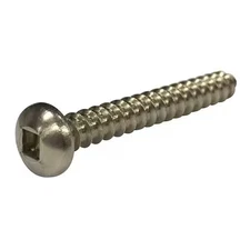 Sheet Metal Screw, #10 X 3 In, Plain 18-8 Stainless Steel Pan Head Square