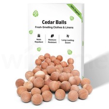 100% Natural Cedarwood Moth Repellent for Wardrobes 40 Pcs Cedar Balls Drawers