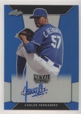 2018 Leaf Metal Draft Blue 19/35 Carlos Hernandez #BA-CH1 Auto nd3