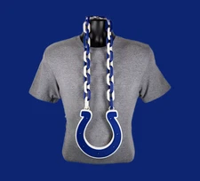 Indianapolis Colts Fan Chain Pendant 5+ Necklace Colors NFL Football Christmas
