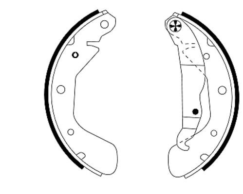 Bremsbackensatz Bremsbacken Hinten FüR Opel Corsa B 73_ 78_ 79_ Astra F CC-image