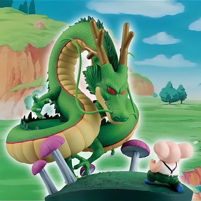 Shenron et Olong Dragon Ball Ichibansho statuette premium Bandai aux détails sculptés