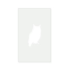 Owl 3 Reusable Mylar Stencil, 10 mil Plastic Paint Stencil for Crafts and Decor