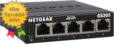 5  Port Gigabit Ethernet Unmanaged Essentials Switch   GS305