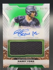 Harry Ford 2025 Topps Pro Debut Jumbo Relic Green Chrome Refractor Auto /99