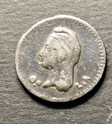 1848 GO Mexiko 1/4 Echt - Silber seltene Münze