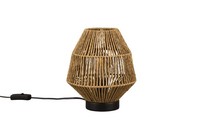 Tischleuchte Schlafzimmer Papier Schirm E27 20,5 Cm Nachttisch Lampe Braun