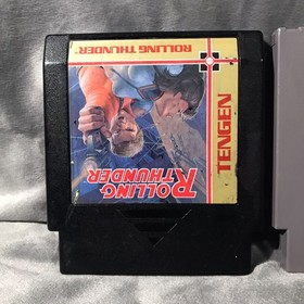 Rolling Thunder & Bad Dudes Nintendo NES 2 Game Lot Tengen Data East Retro