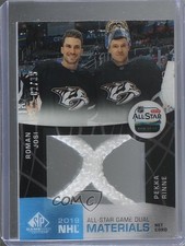 2019-20 Upper Deck SP Game Used 2/35 Roman Josi Pekka Rinne #ASDNC-JR 04f2