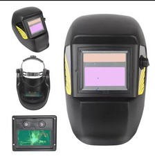 Welder Mask Auto Darkening Large View True Color Lens Solar Power Welding...