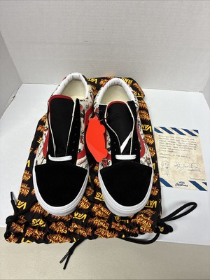 Vans x Stranger Things Old Skool Hellfire Club Sneakers Men s Size 10 W/ Bag