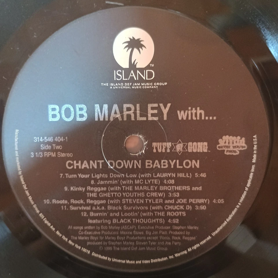 Bob Marley ‎– Chant Down Babylon LP US-1999 1st PRESS VG++/VG++ - Bild 4 von 4