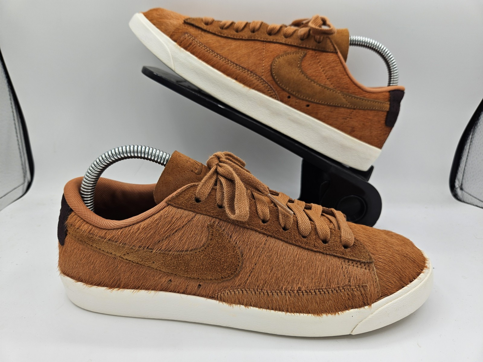 Nike Blazer Low Pony Fur AA2017 200 Sidro Bianco Donna 9 Pre Loved NO SCATOLA