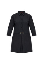 GUCCI Gray Wool Mini Horsebit Dress New & Authentic