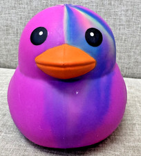 NEW Sunny Days Jumbo Squeezy Ducks Tie Dye Squishy Mostly Pink-Fuschia