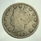 1902 United States of America 5 Cents Coin Liberty Nickel JJ410