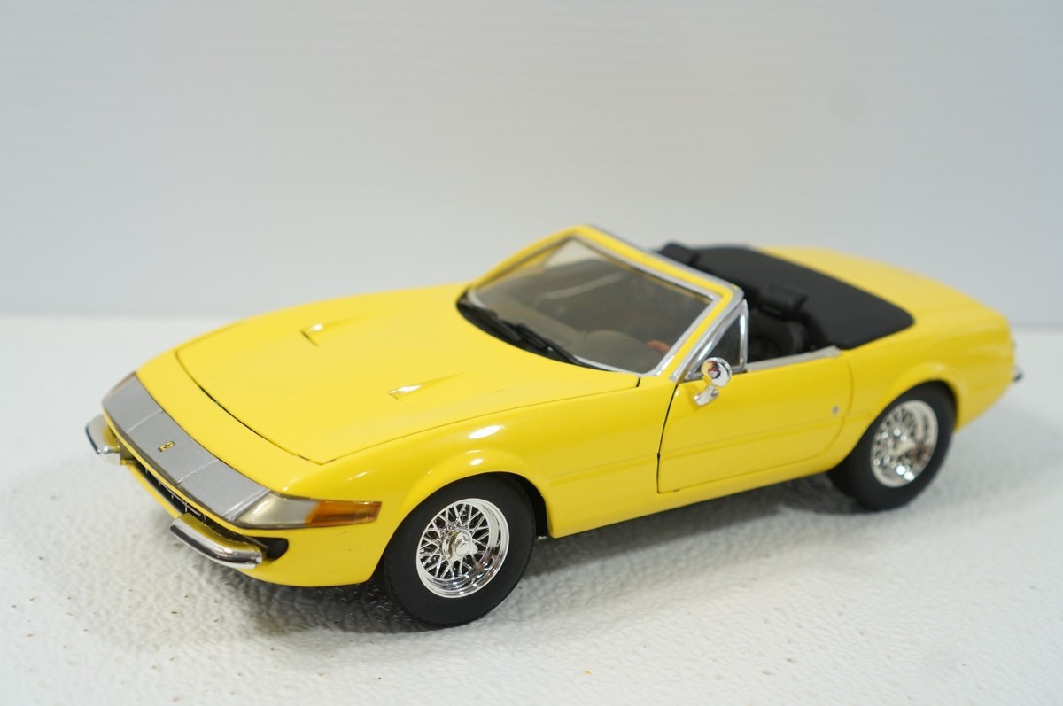 Hot Wheels Ferrari 365 GTS/4 Yellow 1:18 Diecast Model Car | eBay