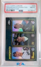 2001 Topps Chrome CC Sabathia Barry Zito Rookie RetroFractor PSA 8 Rare