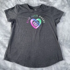 Xersion Women’s/Teen Size Large (14.5/16.5) Tee Shirt Play With Heart Quick-Dri