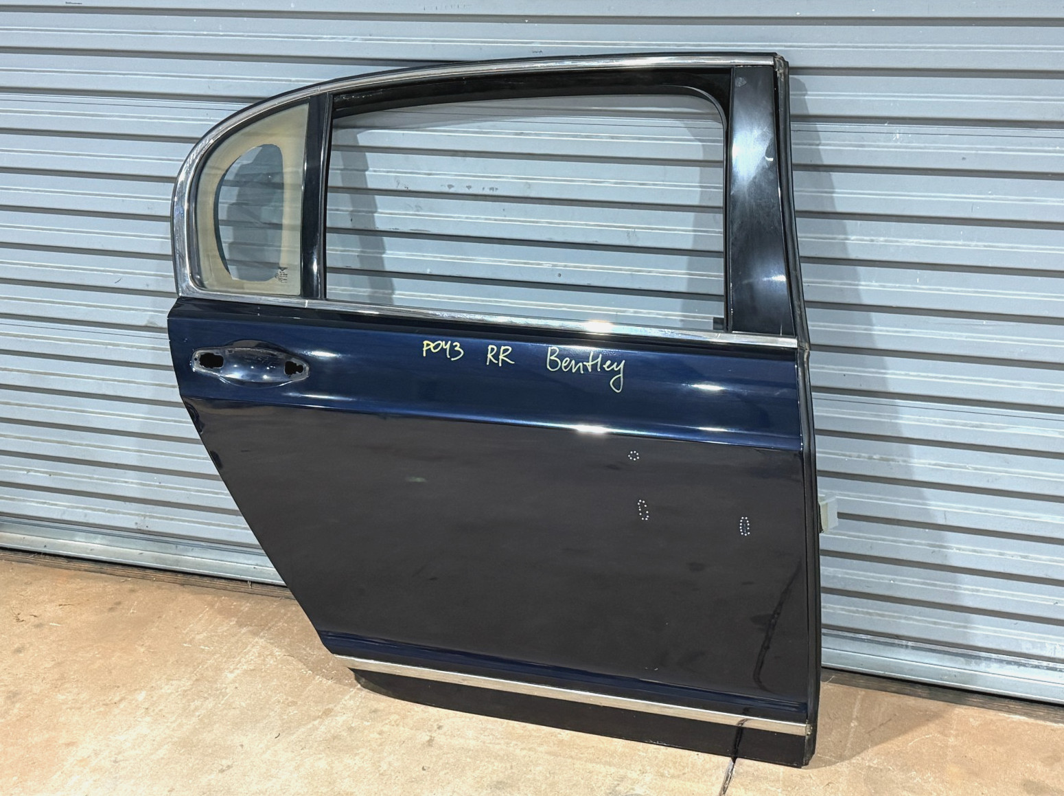 06-12 Bentley Continental Flying Spur Rear Right Pass Exterior Door Shell PO43