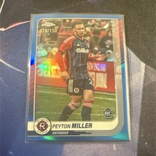 2025 Topps Chrome MLS Peyton Miller Rookie blue /150 New England Revolution #15