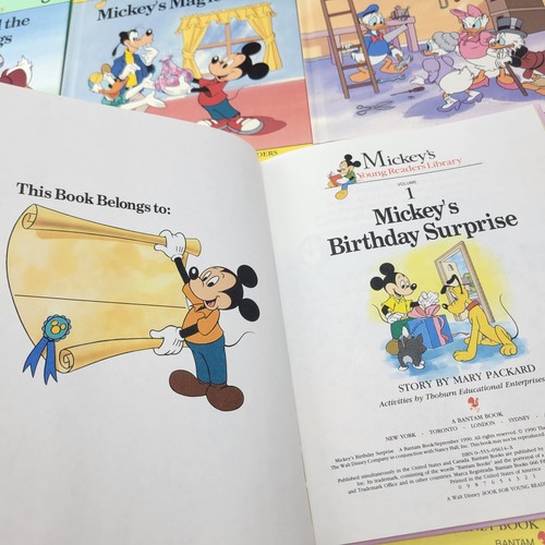 Lot of 11 Mickey's Young Readers Library Hardcover Books 1-8, 17, 18, 19 MINT - Foto 8 di 13
