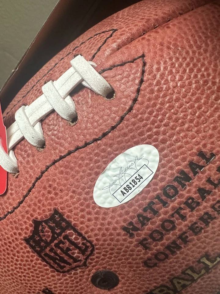 Demaryius Thomas Autographed Wilson NFL Authentic Game Ball JSA certification - Image 4 of 4