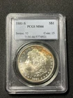 1881-S Morgan Silver Dollar $1 Silver Business Strike PCGS MS66 Cert 5774921