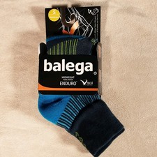 NWT Balega ENDURO Quarter Running Socks Legion Blue Size Small