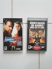 2 JEUX PSP SMACK DOWN VS RAW ET BROTHERS IN ARMS D-DAY
