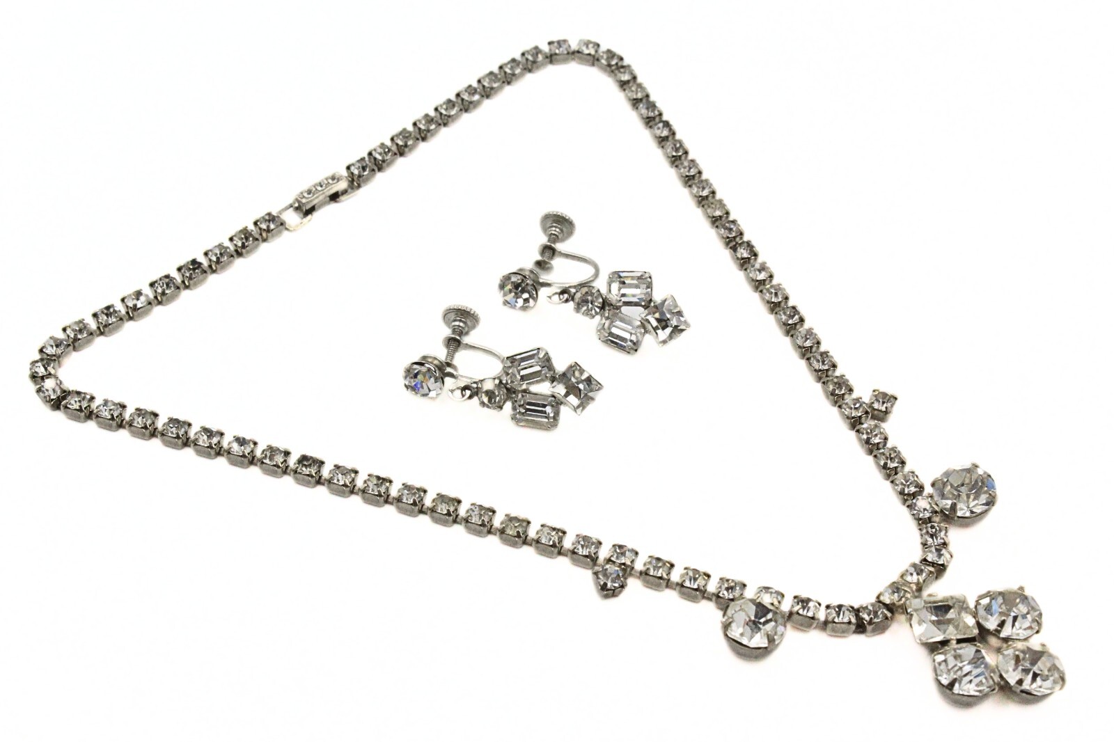 Kramer Designer Signed Foiled Back Rhinestones Br… - image 7