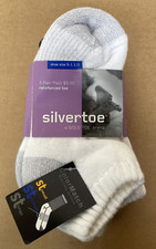 NWT Girls Goldtoe Silvertoe White peds socks size size 9