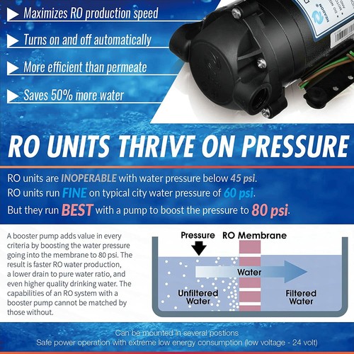 iSpring RCC100P Reverse Osmosis RO Water Filter System 5 Stage 100GPD w/ Pump - Picture 6 of 8