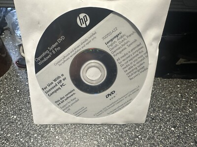 HP Compaq Windows 8 Professional 64-Bit DVD PC System Media Software DISC#3F