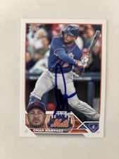 2023 Topps Omar Narvaez New York Mets Autographed Baseball Card #US152