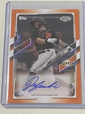2021 Topps Pro Debut Jimmy Glowenke RARE ORANGE RC SP Auto /25 GIANTS!