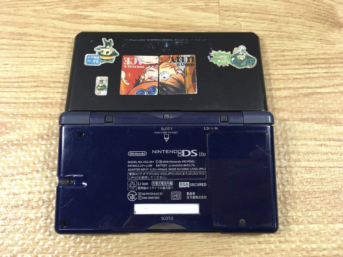 lc3679 Plz Read Item Condi Nintendo DS Lite Enamel Navy