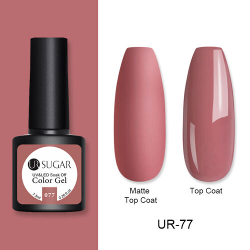 UR SUGAR 172 Colors UV Gel Polish Glitter Purple Top Base Gel Gel Varnish 7.5ml - Picture 74 of 119