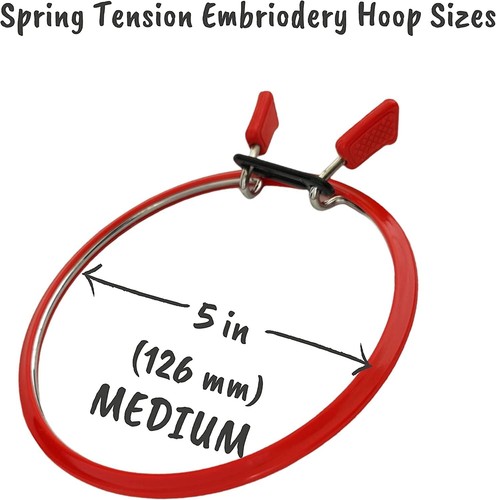 Premium Quality, Metal Spring Tension Embroidery Hoops, Cross Stich Hoop, Dar... - Picture 5 of 8