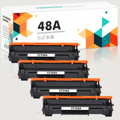 4PK CF248A 48A Toner Cartridge for HP LaserJet Pro M15W M16 M28w M28a M29w M31w