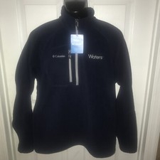 Columbia Men's Fast Trek IIl HALF Zip Winter Fleece SIZE LARGE - NAVY BLUE NEW