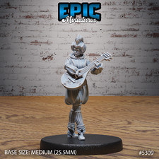Bard Adventurer Female by Epic Miniatures  D D  DnD  Print on Demand