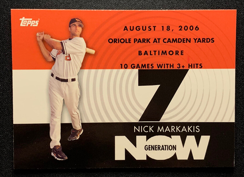 2007 Topps Generation Now #GN356 Nick Markakis Orioles