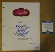 Autographed Gilbert Gottfried Signed Disney Aladdin Script Cover Beckett BAS COA