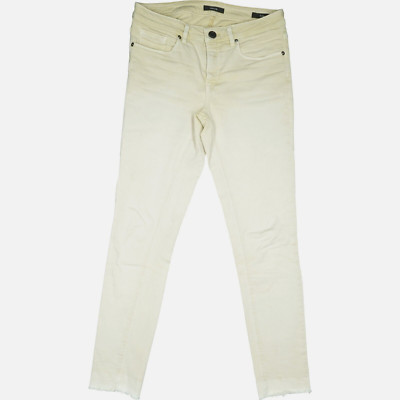 OPUS 36 Jeans Hose beige Damen Stretch Elma 7/8 Fresh Slim Skinny mid Rise W28 S
