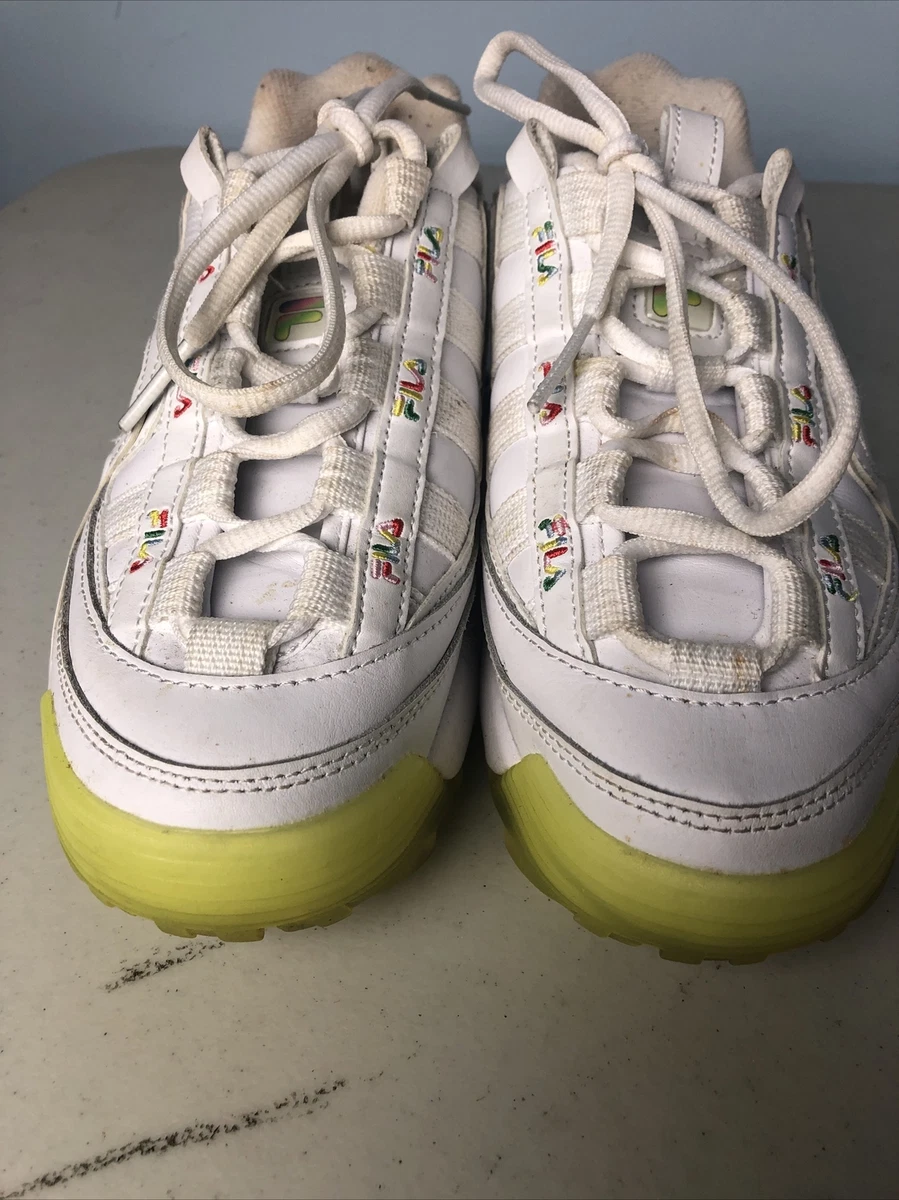 Fila disruptor multicolor top & white shoes