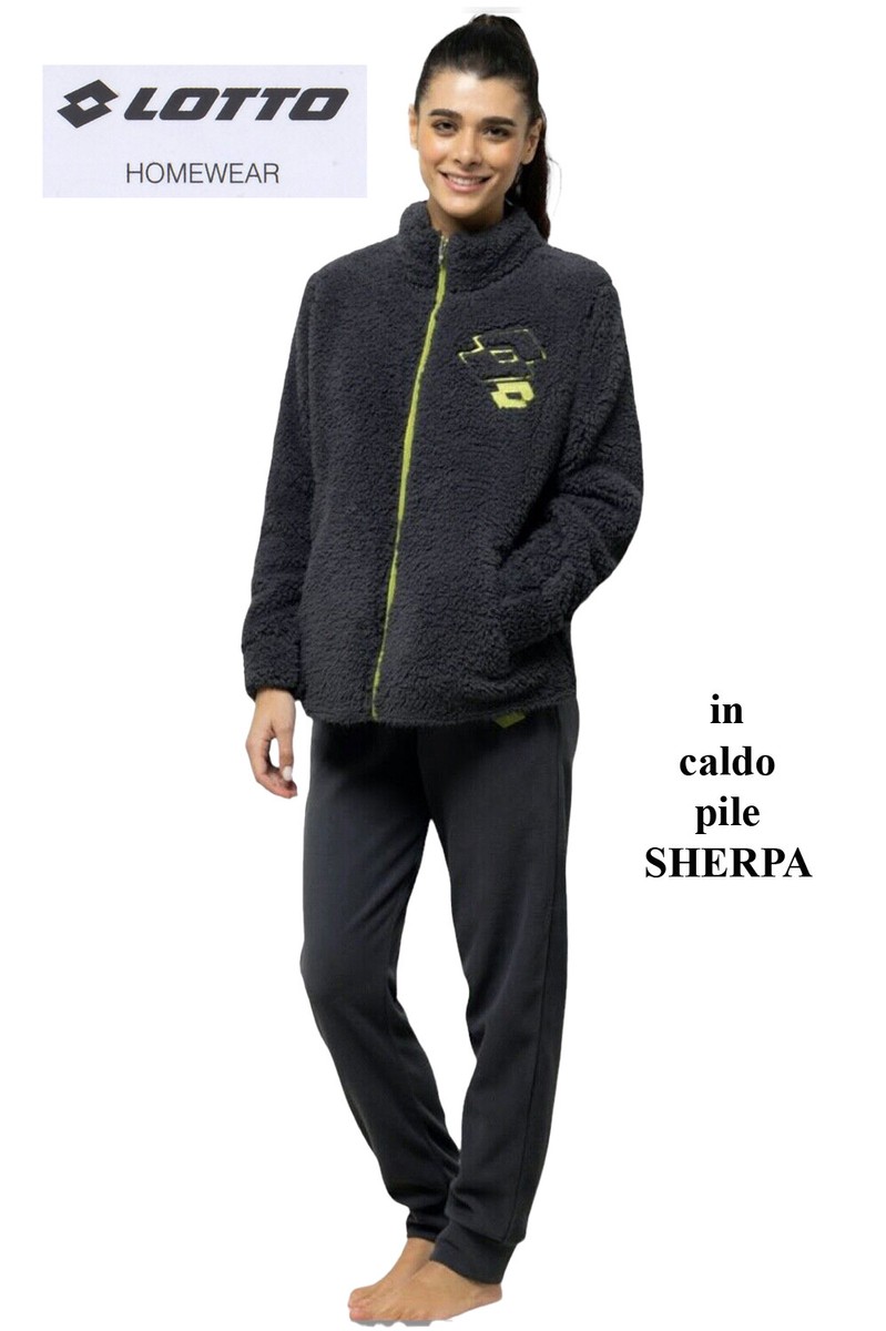 2 Pezzi Outfits Donna Pile Sherpa Foderato Tute A Maniche Lunghe Con Cappuccio E Pantaloni Del Sudore Inverno Caldo Tuta Set Zip Up, Lt.grey, Small