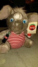 1993 COCA-COLA COLLECTION PLUSH / STUFFED ELEPHANT W/TAGS