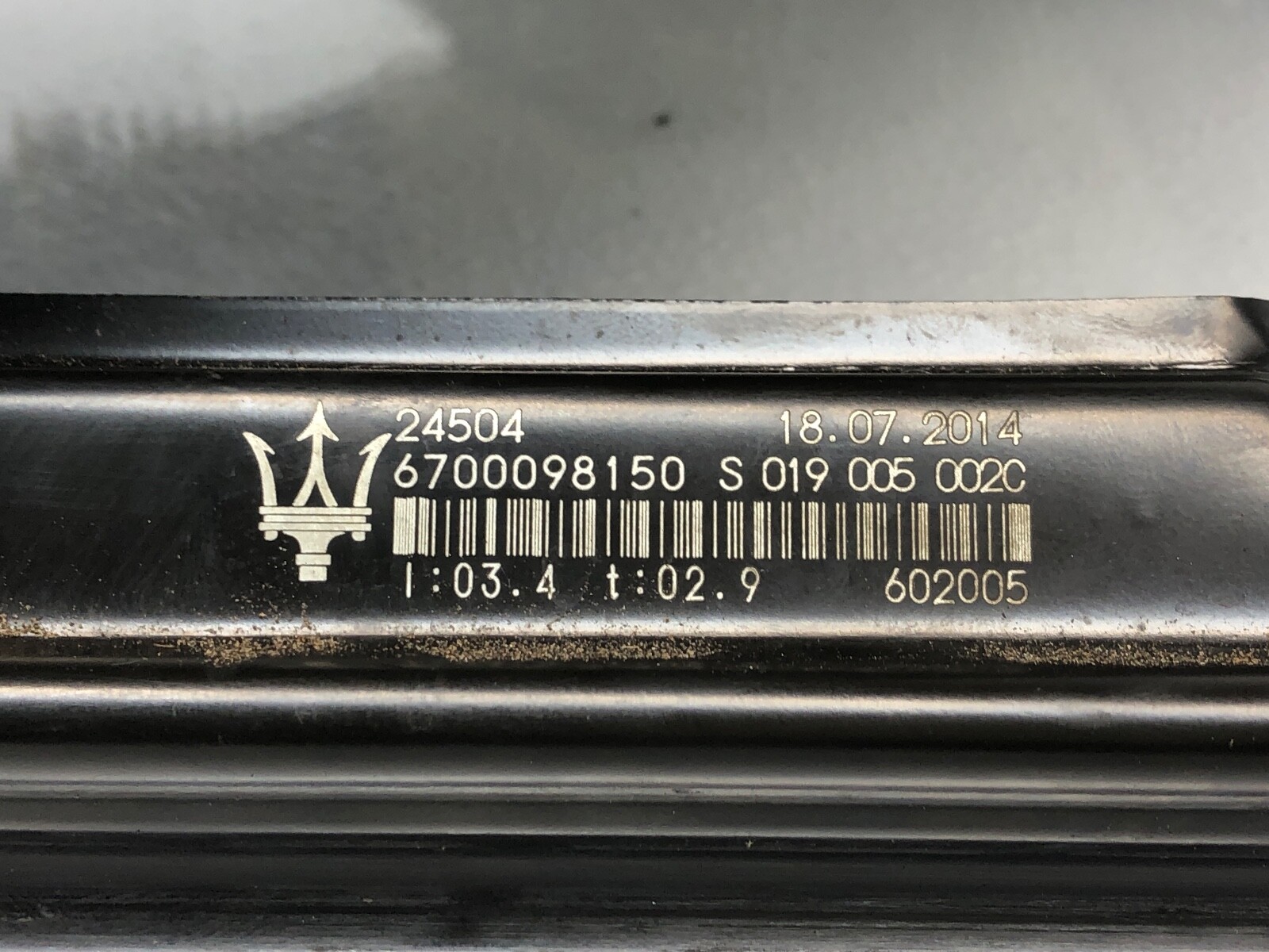 2014-2021 MASERATI QUATTROPORTE RIGHT PASS FRONT DOOR WINDOW REGULATOR W/ MOTOR.